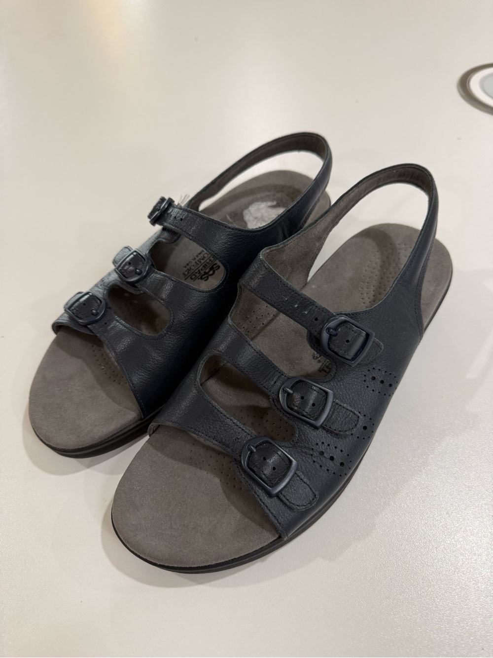 SAS Tripad Comfort Dark NavyLeather Sandals Women’s 9 M Made in USA